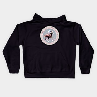 Champion Filly Rags to Riches 2007 Belmont Stakes design Kids Hoodie